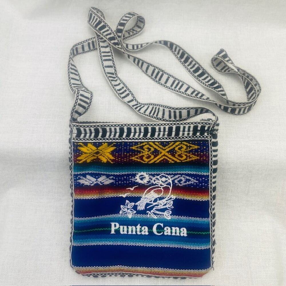 Punta Cana CrossBody Multicolor Shoulder Bag - small 6-1/2"x5-1/2"x3/4"